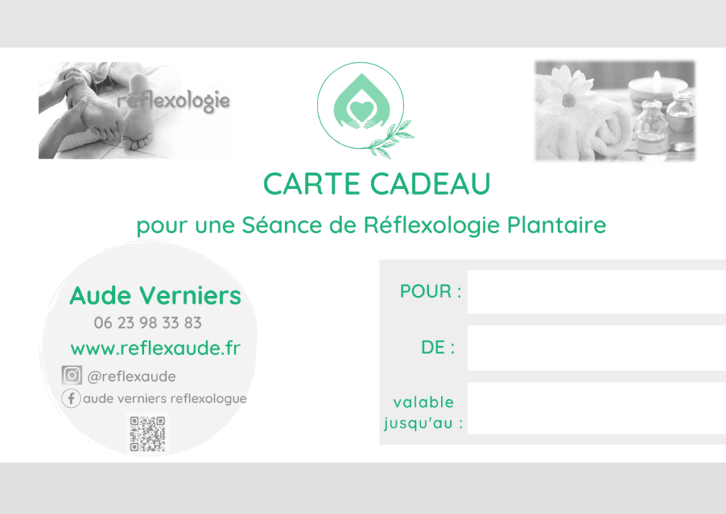 Aude Verniers reflexologie marcq carte cadeau